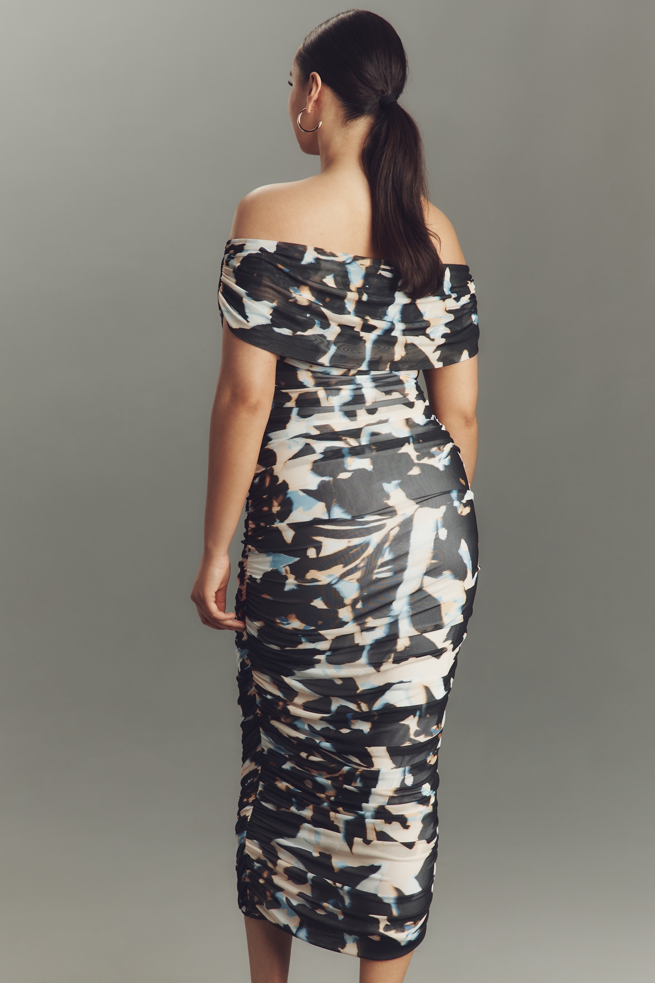 AFRM Belmont Plus Off-The-Shoulder Midi Dress