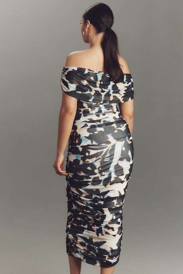 AFRM Belmont Plus Off-The-Shoulder Midi Dress #1