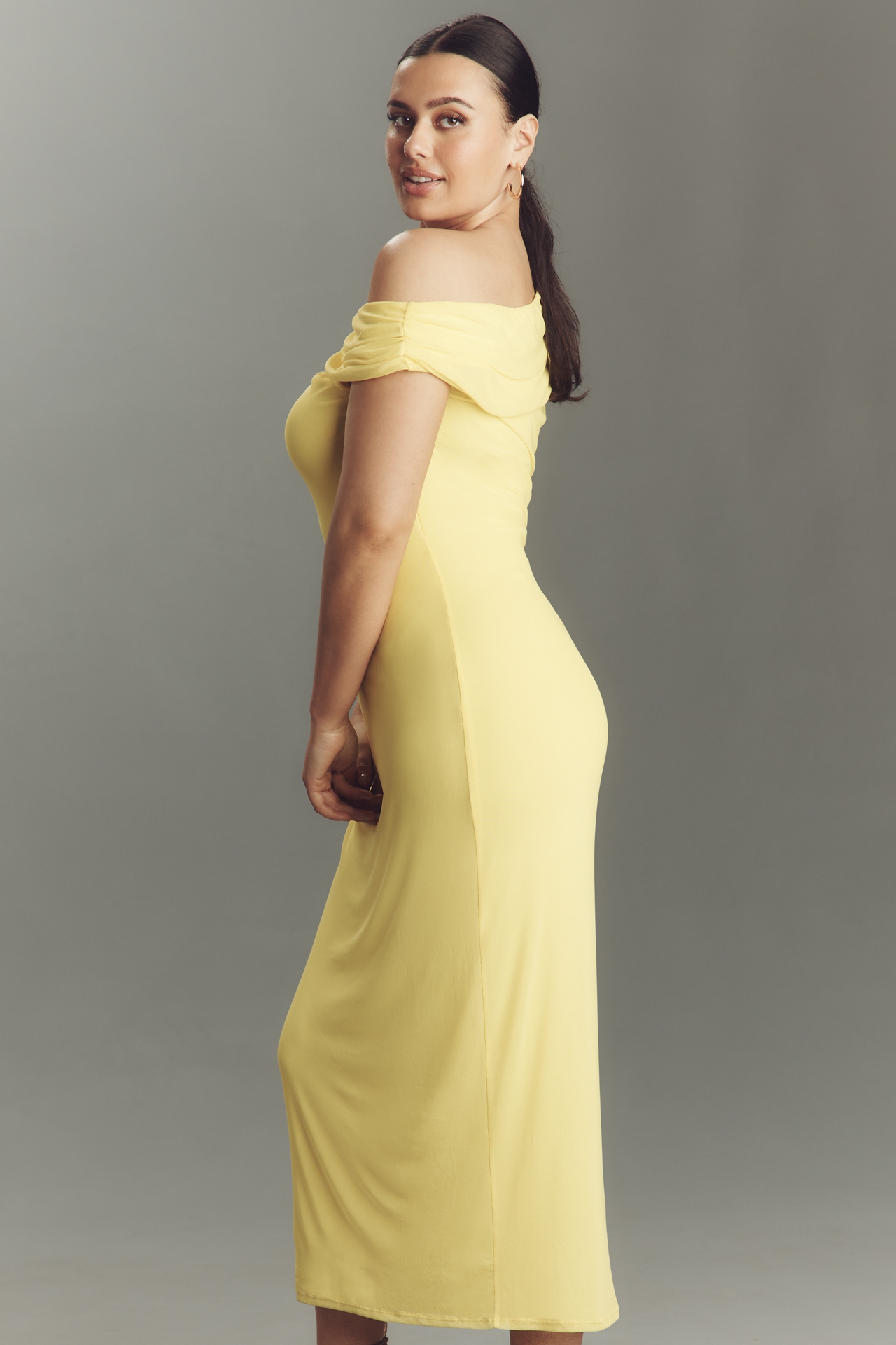 AFRM Holden Plus Off-The-Shoulder Midi Dress