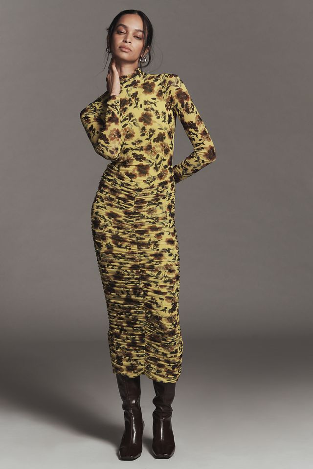 AFRM Cruz Long-Sleeve Mock-Neck Maxi Dress #3