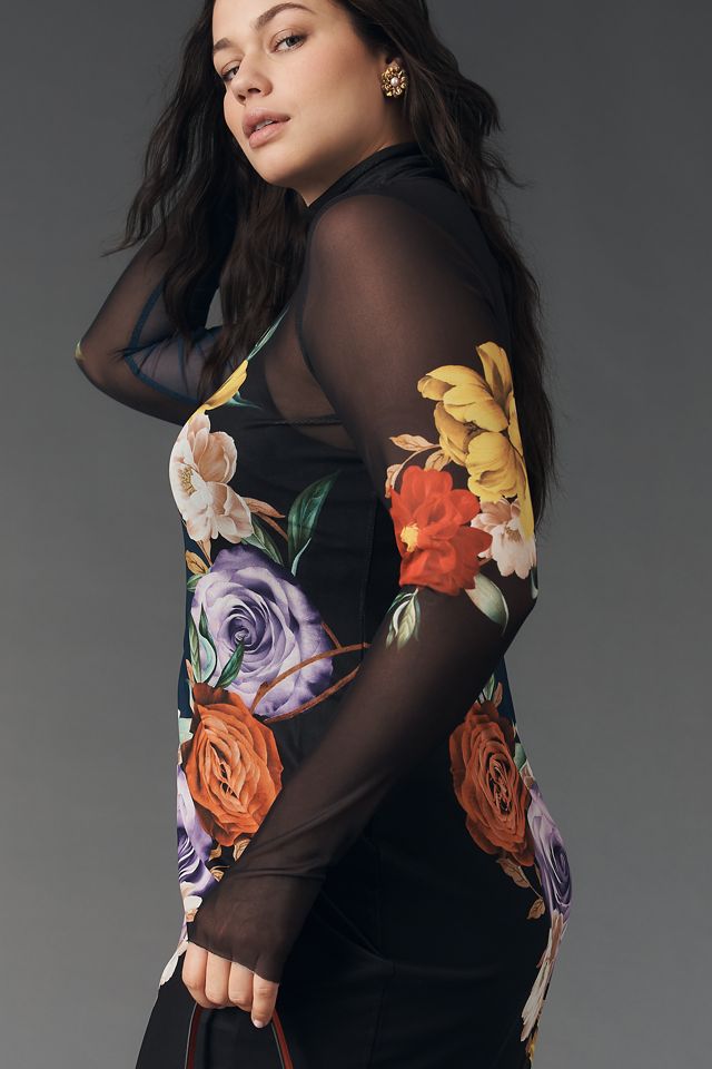 AFRM Plus Printed Midi Dress | Anthropologie