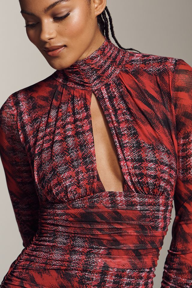 AFRM Mock-Neck Cutout Mini Dress #2