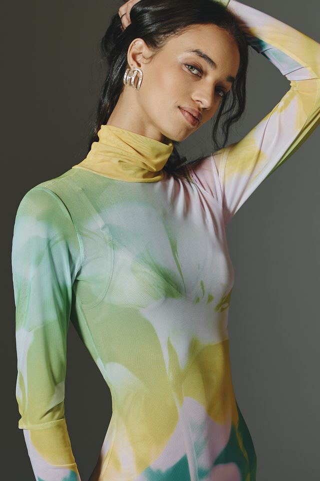 AFRM Billie Mock-Neck Long-Sleeve Maxi Dress #1