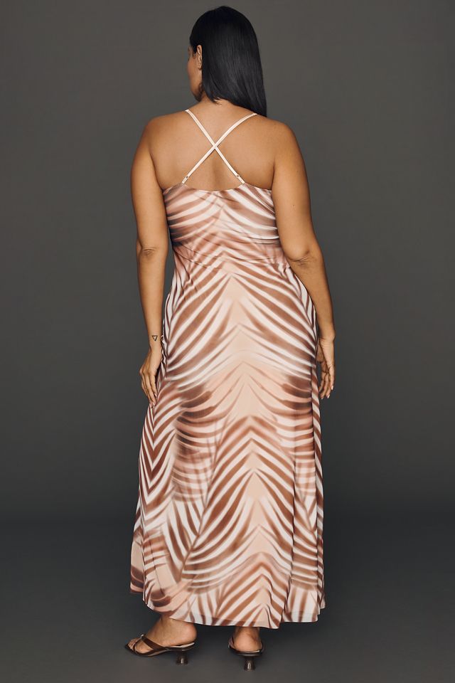 AFRM Romy Scoop-Neck Mesh Midi Dress #3