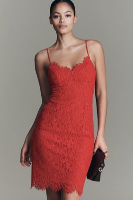 Leticia Embroidered Lace Midi Dress | Anthropologie