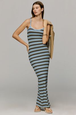 slim fit dress slacks ASHLEYlauren 12087 – Jersey Gown with Beaded Bodice and Side Slit main image 1