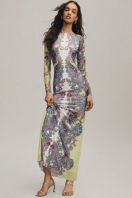 Farm Rio Copacabana High-Neck Midi Dress | Anthropologie