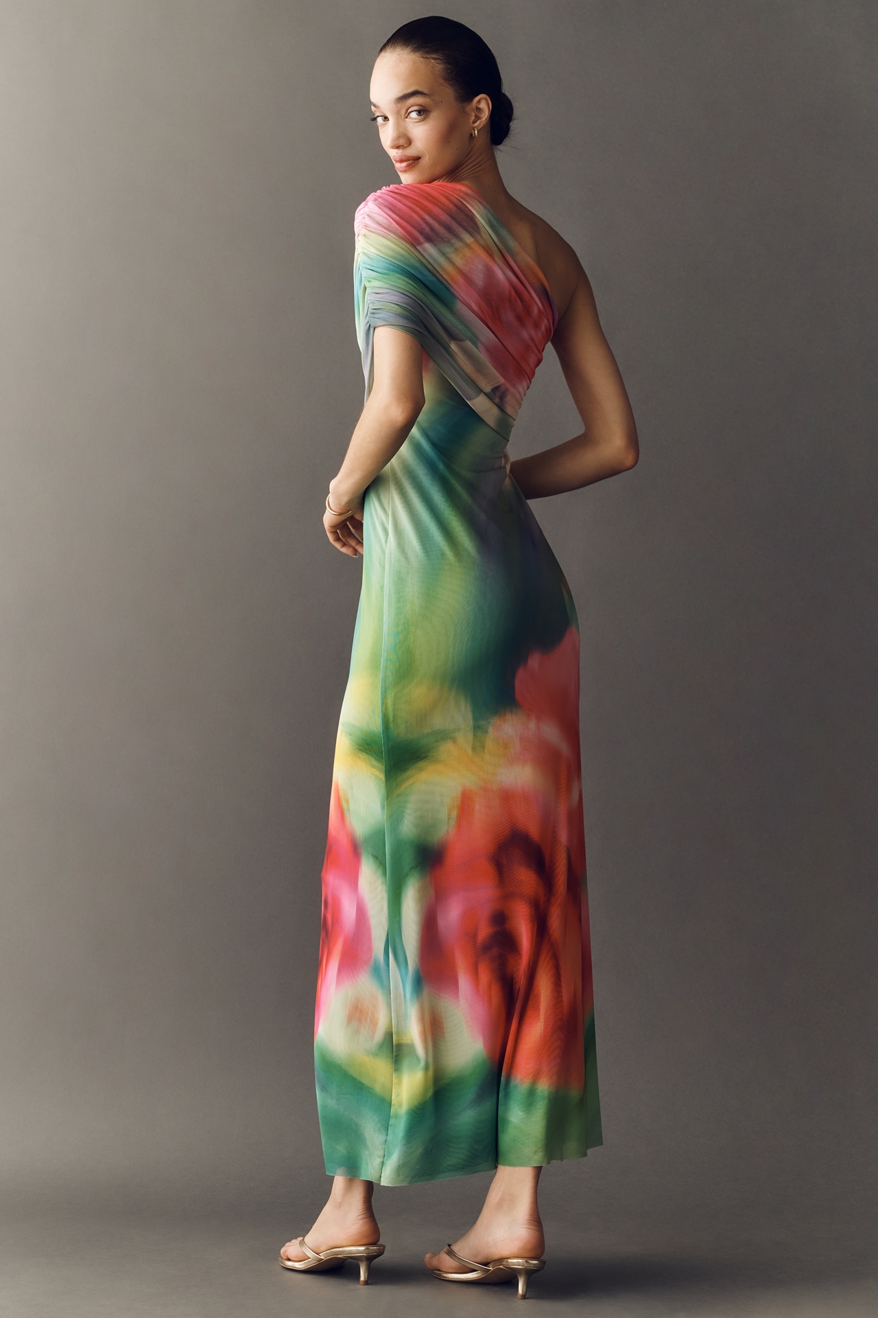 AFRM Mirabel One-Shoulder Maxi Dress