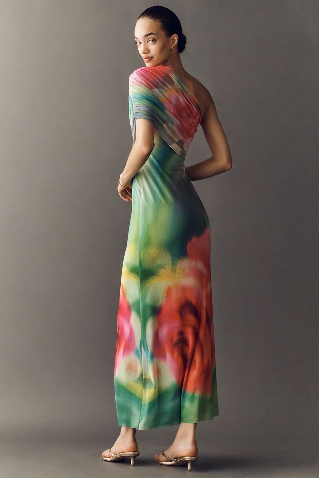 AFRM Mirabel One-Shoulder Maxi Dress | Anthropologie