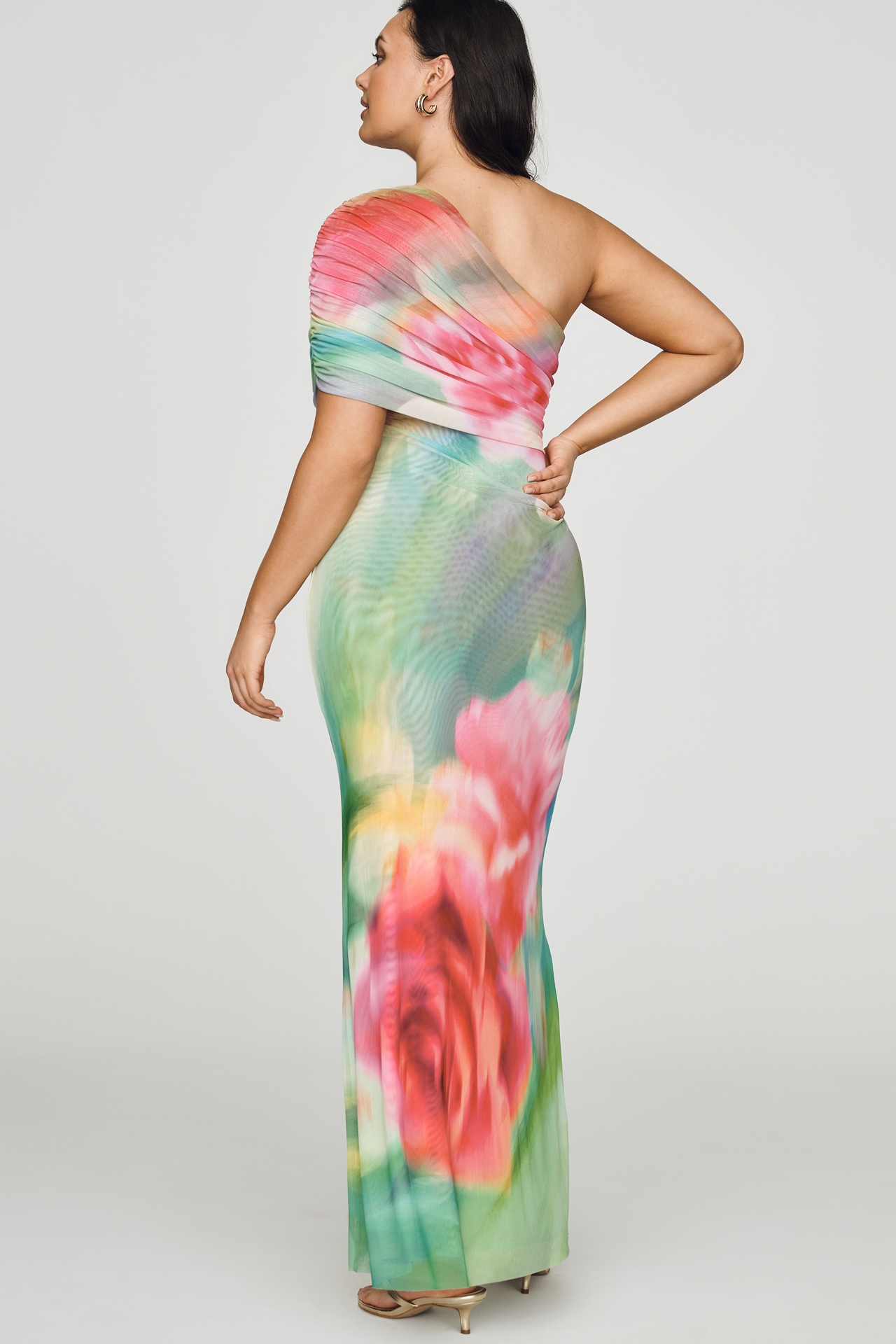AFRM Mirabel One-Shoulder Maxi Dress