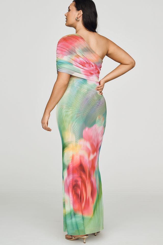 AFRM Mirabel One-Shoulder Maxi Dress | Anthropologie