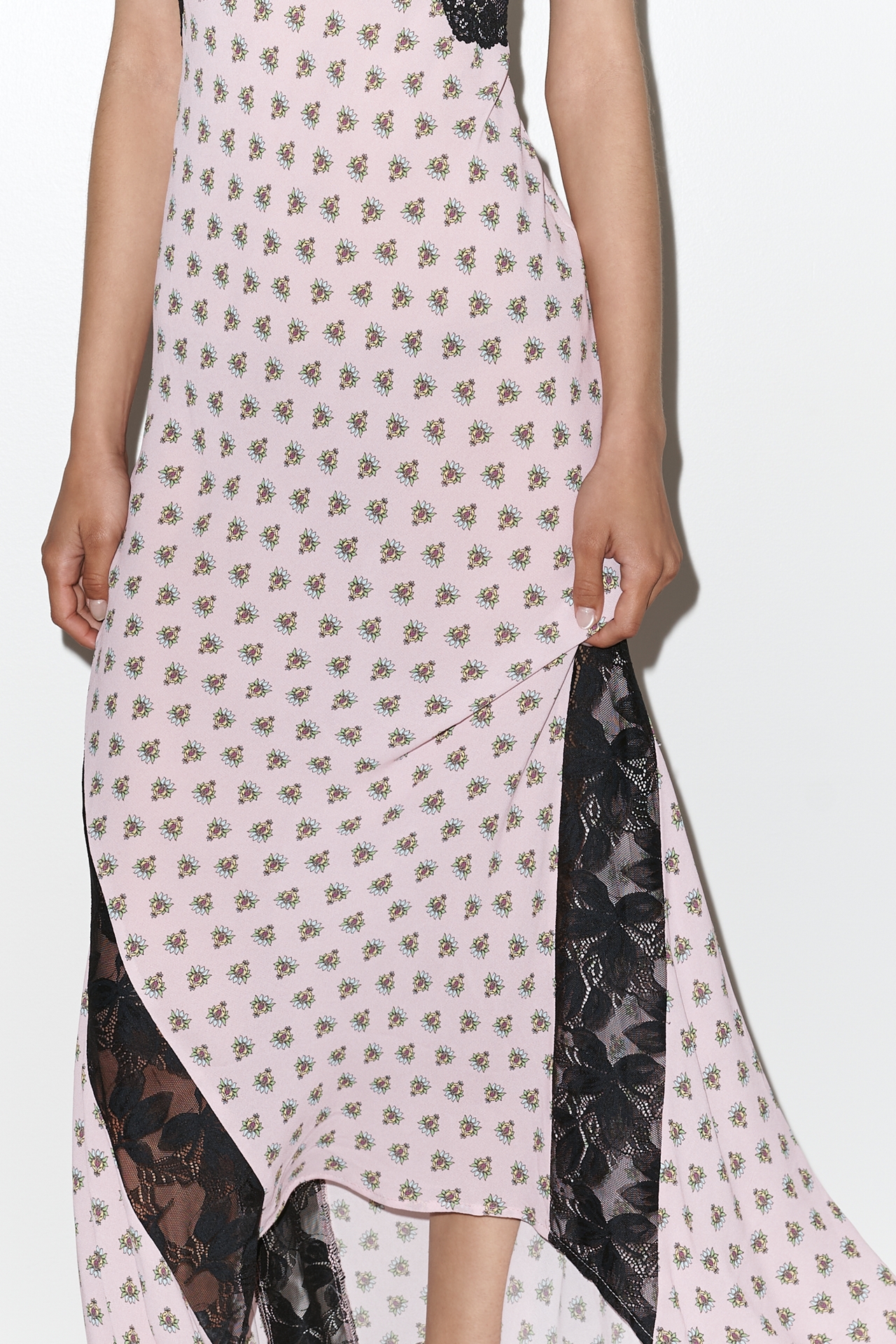 AFRM Vince V-Neck Lace Midi Dress