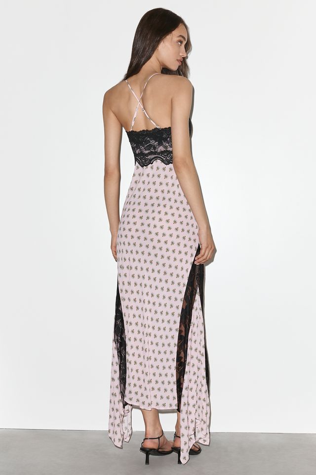 AFRM Vince V-Neck Lace Midi Dress | Anthropologie