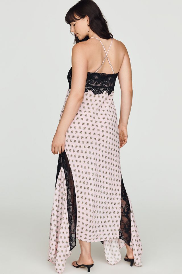 Vince V-Neck Lace Midi Dress by AFRM, Size: 1X at Anthropologie