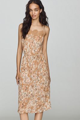 Robe midi Tabitha à bordure en dentelle AFRM