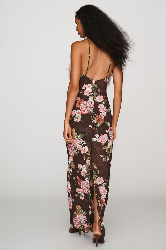 AFRM Jeffries Faux-Fur Halter Dress #2
