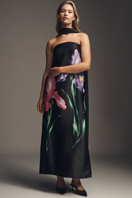 Show Me Your Mumu Renee Plus Twofer Maxi Dress In Black