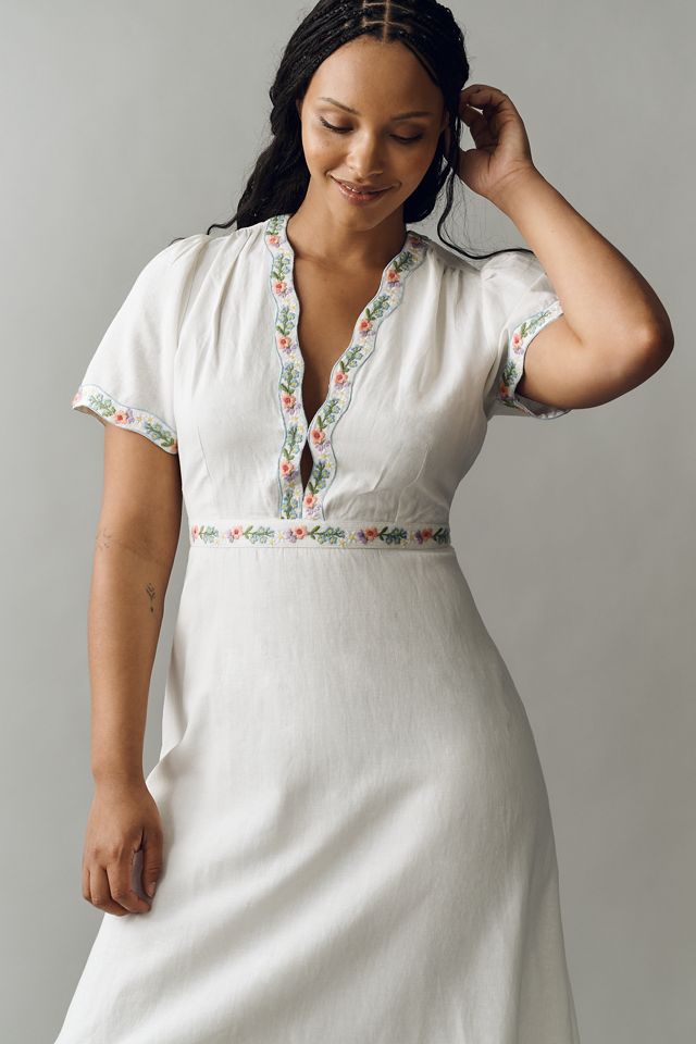 knee length dresses for ladies Green Linen dress, midi dress, womens dresses, plus size dress, summer –  YLISTYLE
