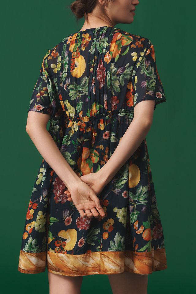 Rachel Antonoff Howard Cotton Silk Mini Babydoll Dress #1