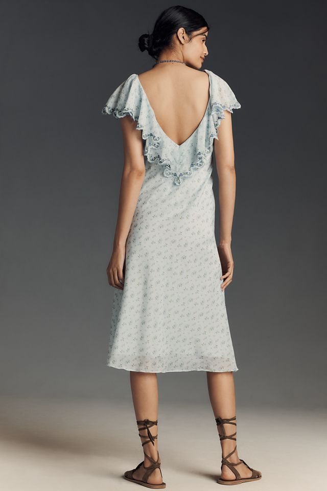 Rachel Antonoff Mia Silk Blend Slip Midi Dress #2
