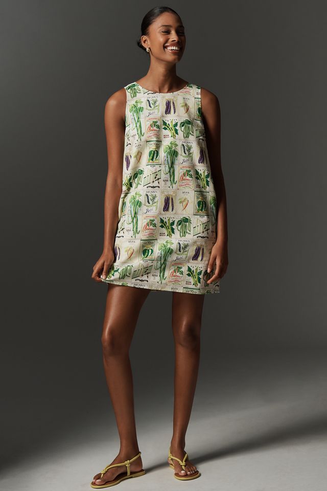 Rachel Antonoff Lola Linen Blend Sleeveless Mini Dress #2