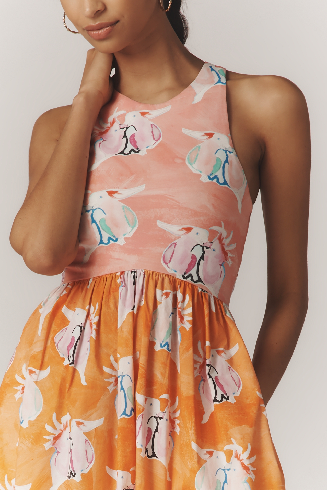 Rachel Antonoff Reese Printed A-Line Maxi Dress