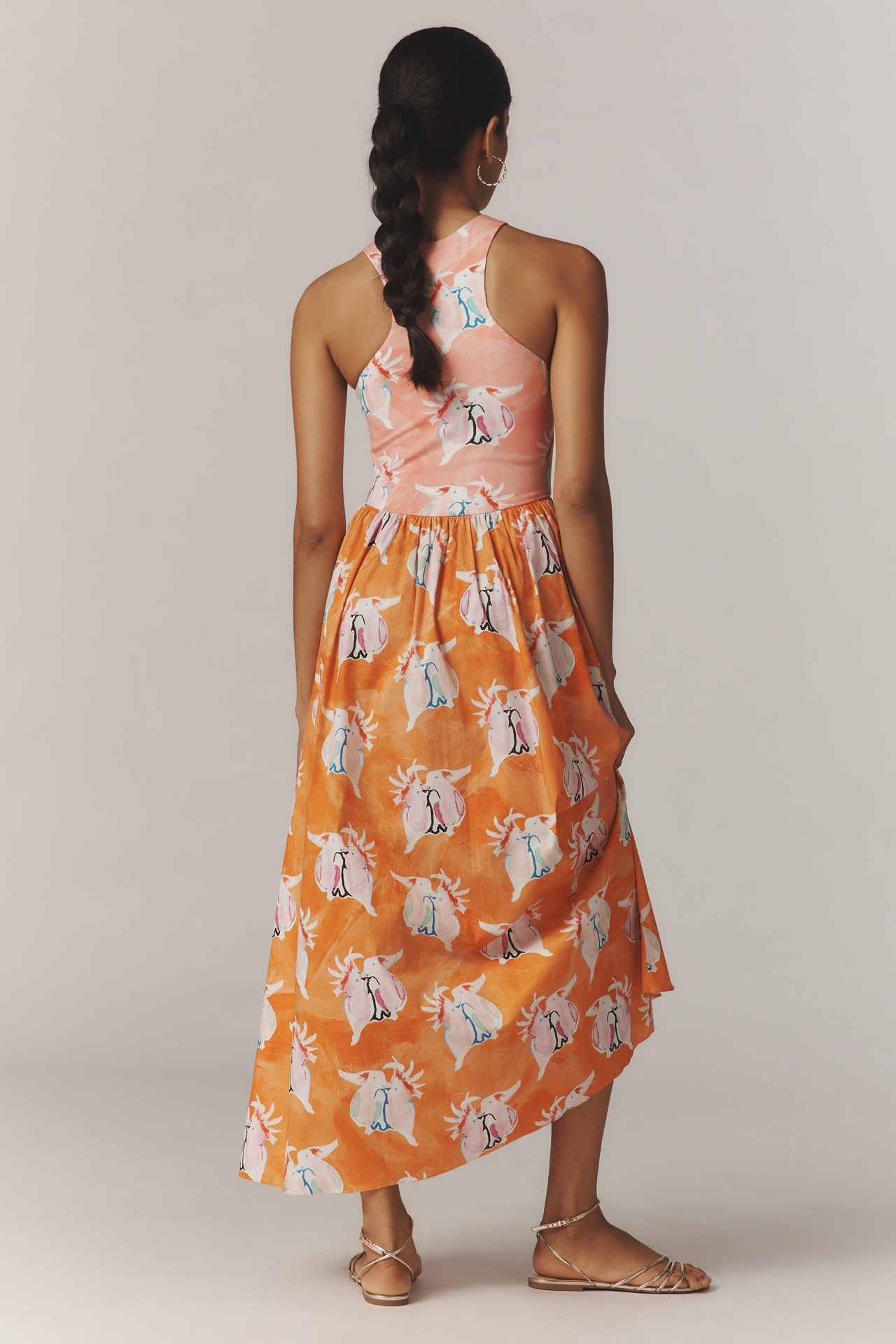 Rachel Antonoff Reese Printed A-Line Maxi Dress
