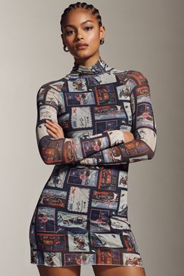 Rachel Antonoff Lilly Long-Sleeve Mini Dress