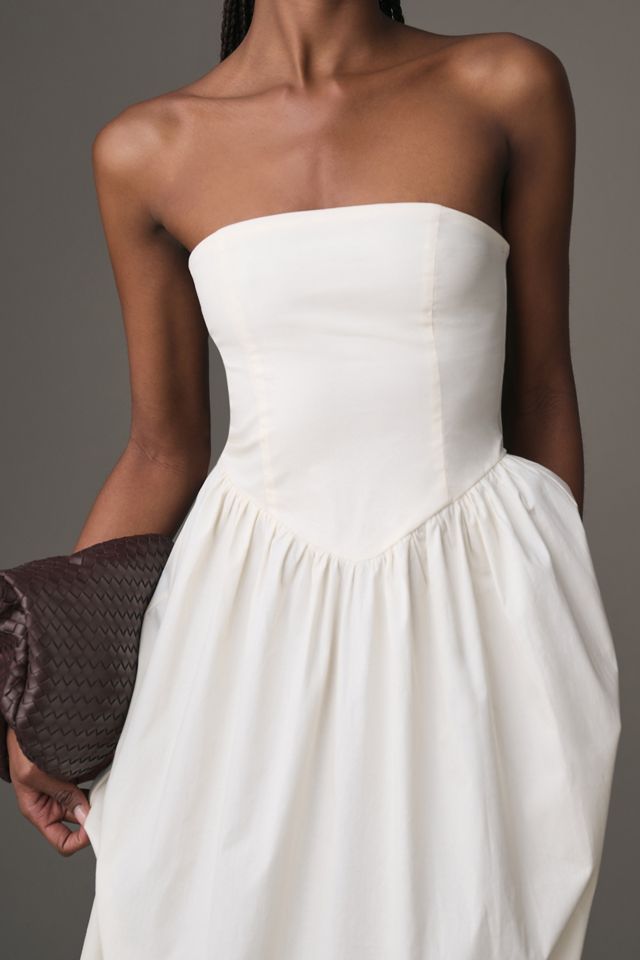 We Wore What Strapless Corset Midi Dress #2