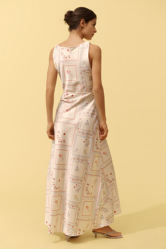 WeWoreWhat Boat-Neck Slip Maxi Dress