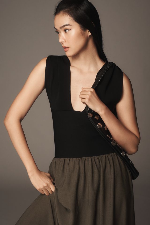 WeWoreWhat V-Neck A-Line Maxi Dress #2