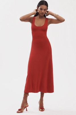 WeWoreWhat Scoop-Neck Slim Midi Dress