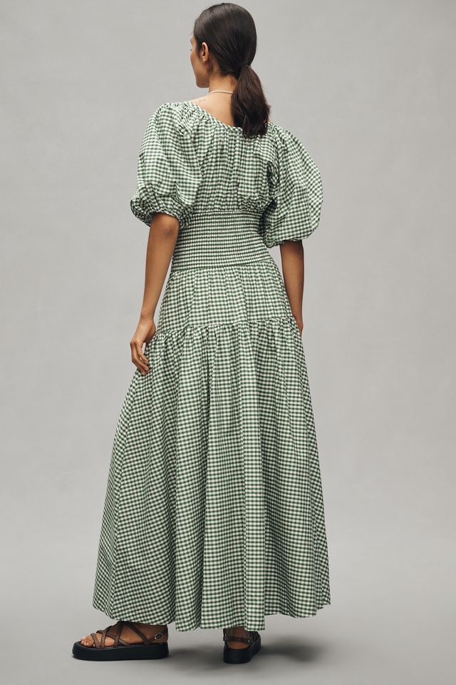 WeWoreWhat Smocked Puff-Sleeve Maxi Dress #1