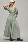 WeWoreWhat Smocked Puff-Sleeve Maxi Dress