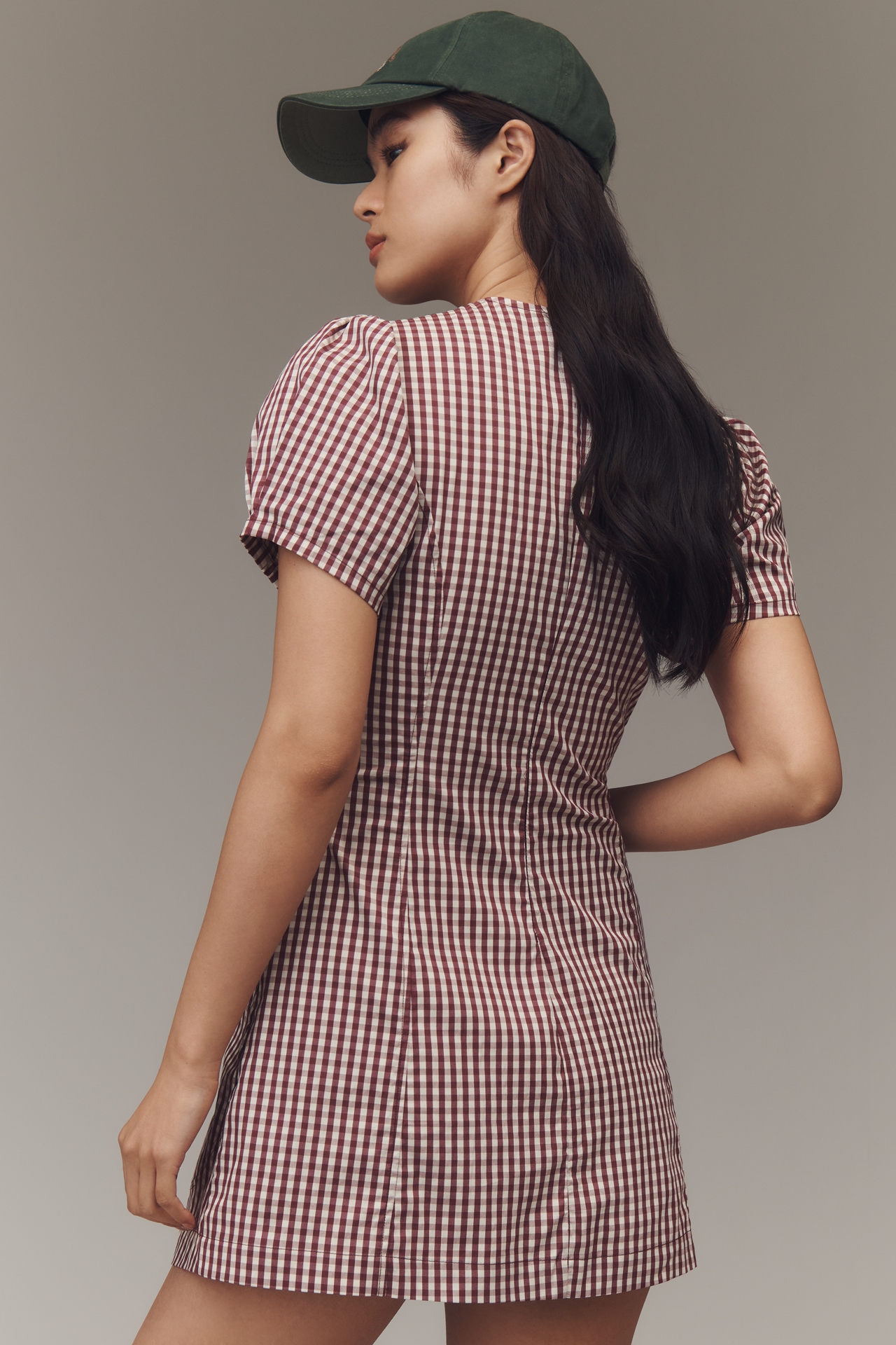 WeWoreWhat Short-Sleeve Fit & Flare Mini Dress