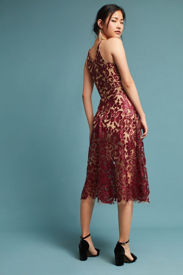 Sequined Floral Dress #2