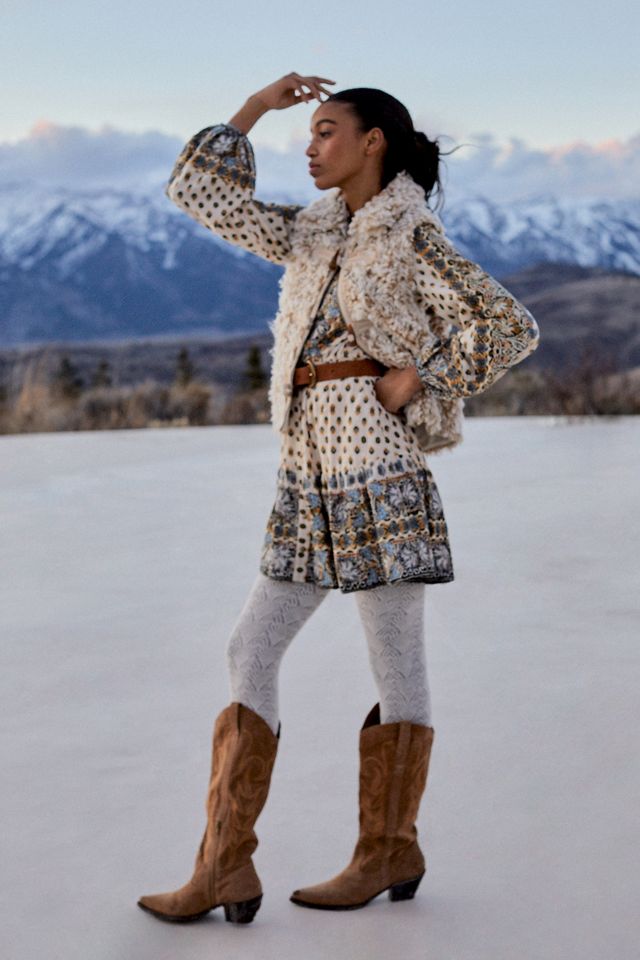 anthropologie floral mini dress The Somerset Mini Dress: Floral Appliqu Edition