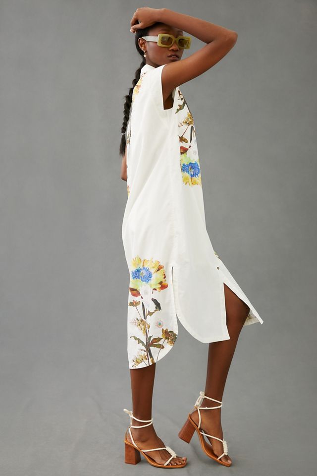 Maeve Sleeveless Midi Shirt Dress #1