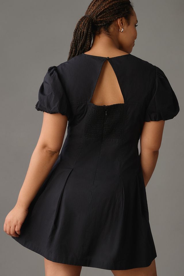 Maeve Puff-Sleeve Pleated Dress #5
