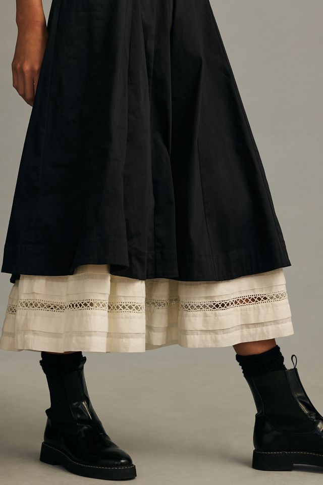 By Anthropologie Layered Pleated Dress #4