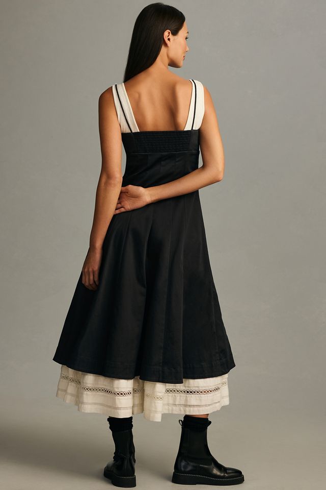 By Anthropologie Layered Pleated Dress #5