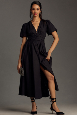 The Katerina Button-Front Dress | Anthropologie