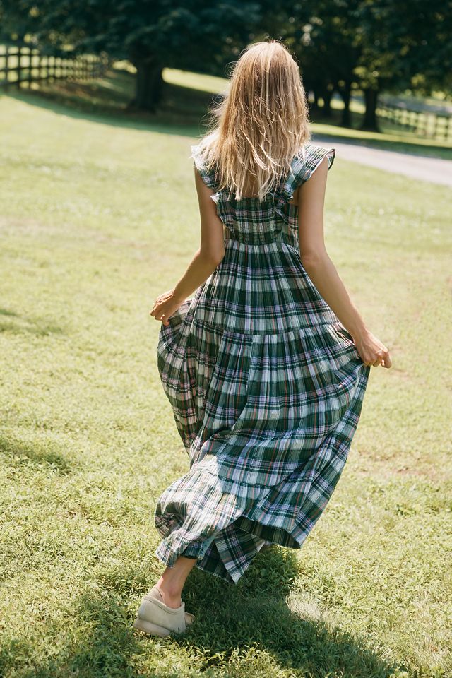 Pilcro Flutter-Sleeve Tiered Midi Dress #2
