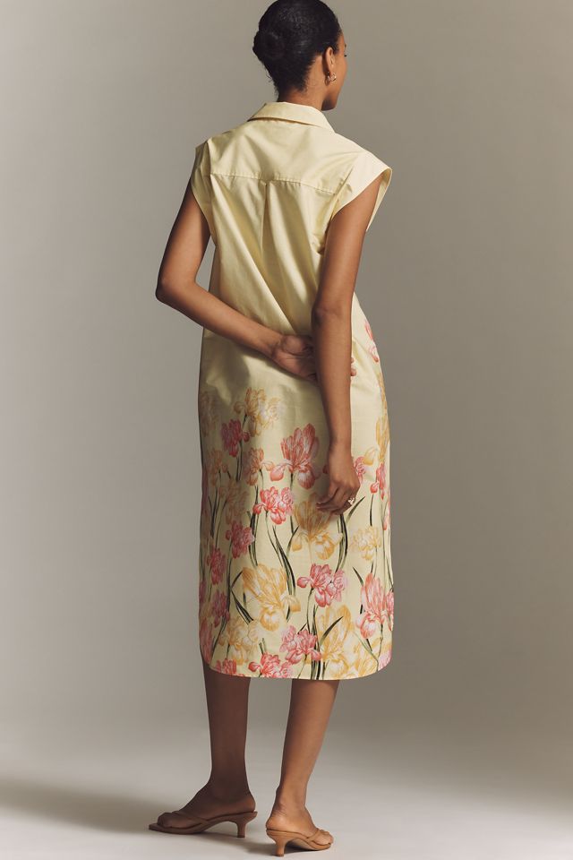 Lillian Button-Front Midi Dress by Maeve #2