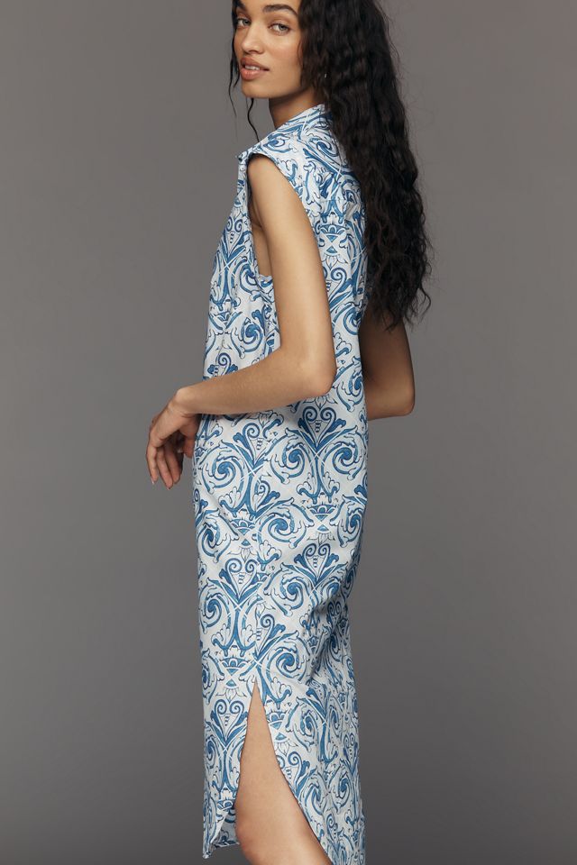Lillian Button-Front Midi Dress by Maeve #1
