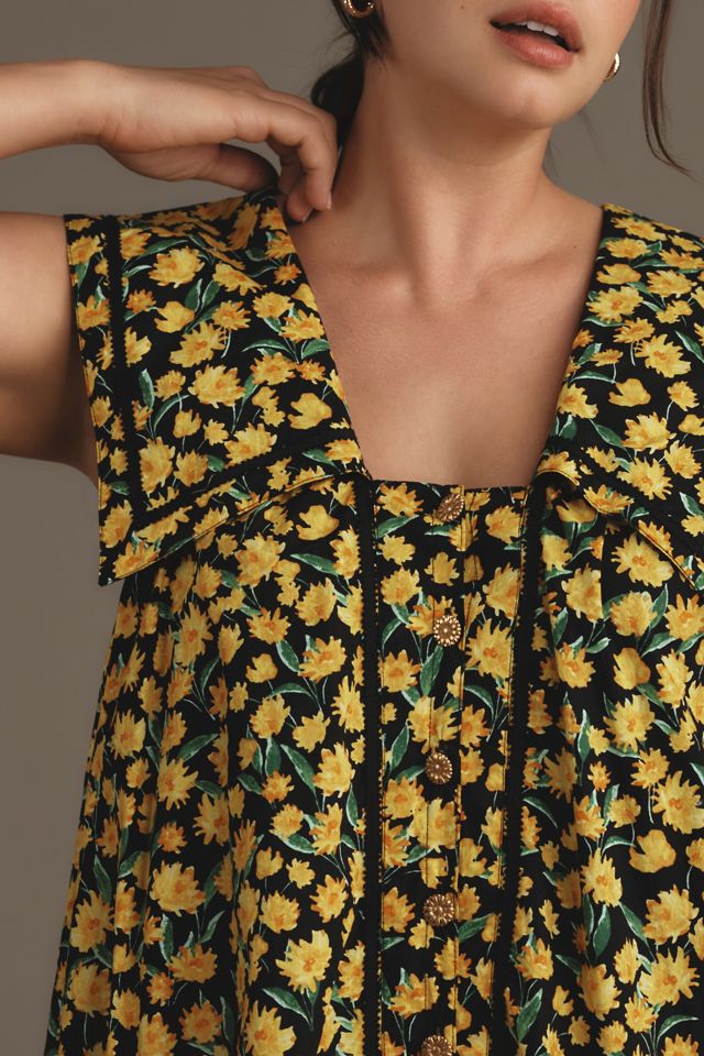 Maeve Collared Poplin Swing Mini Dress #6