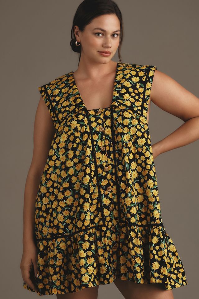 Maeve Collared Poplin Swing Mini Dress #4