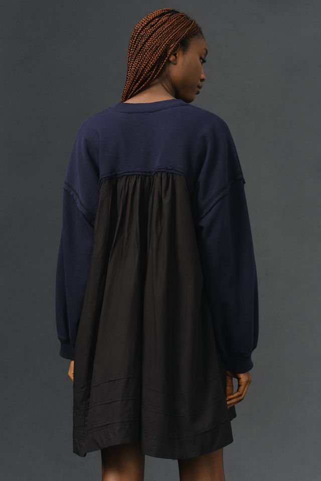 Pilcro Long-Sleeve Button-Front Twofer Mini Dress #1