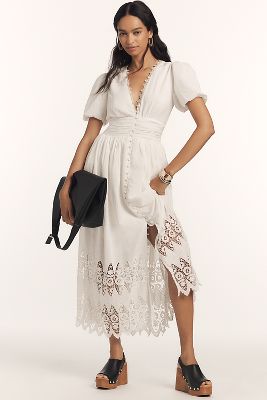 The Katerina Button-Front Dress: Eyelet Edition