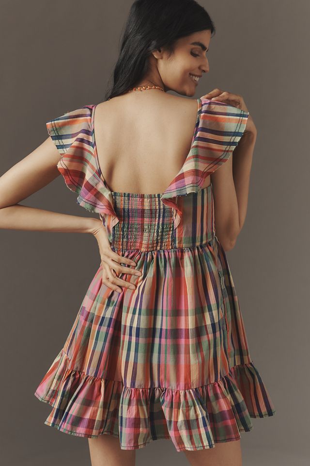 Pilcro Short-Sleeve Mini Babydoll Dress #1